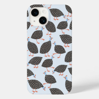 Coque Pour iPhone 14 Motif d'oiseaux de Guinée Fowl
