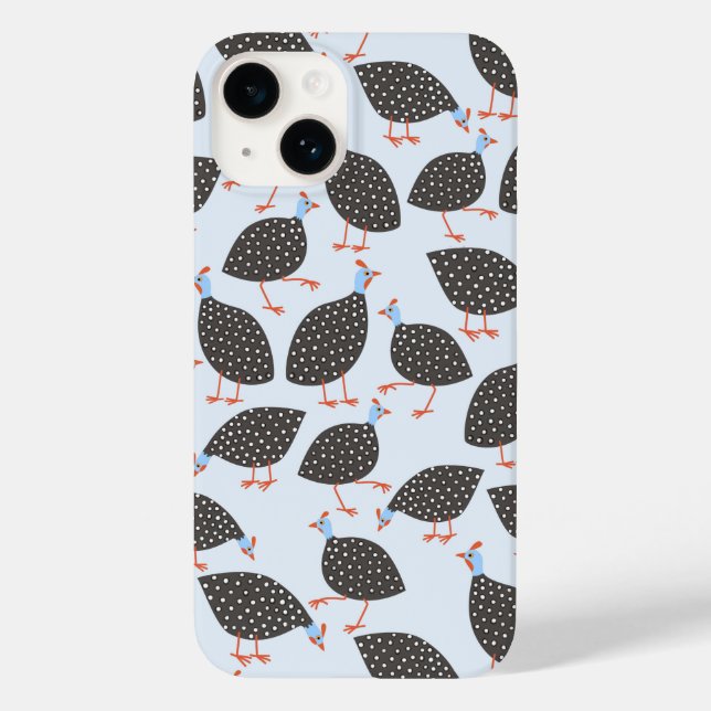 Coques Case-Mate iPhone Motif d'oiseaux de Guinée Fowl (Verso)