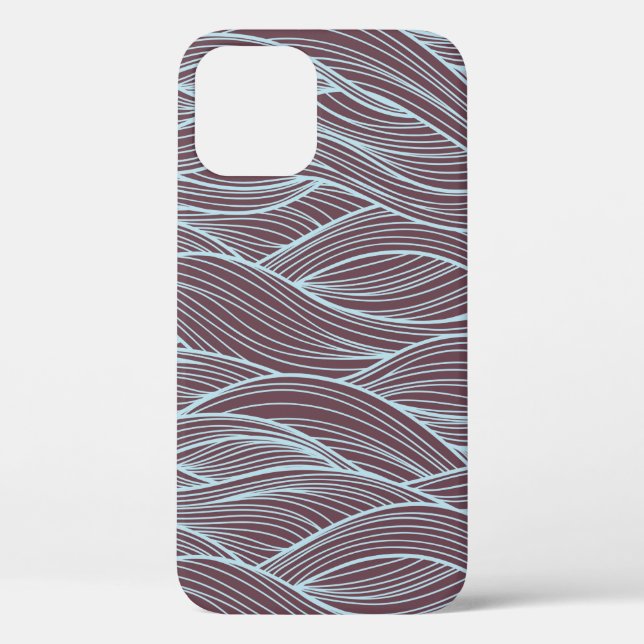 Coques Case-Mate iPhone motif d'onde Abstrait (Verso)