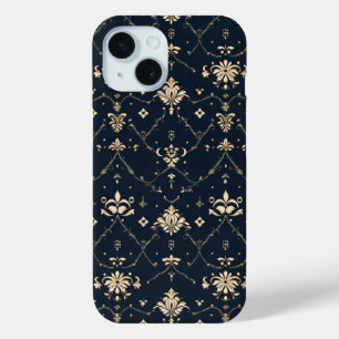 Coque Pour iPhone 15 Motif d'or classique