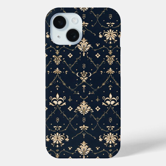 Coques Case-Mate iPhone Motif d'or classique (Verso)