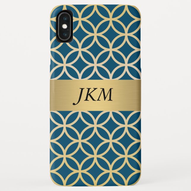 Coques Case-Mate iPhone Motif doré circulaire (Dos)
