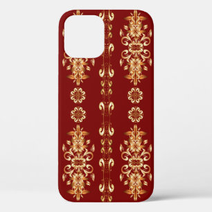 Case-Mate iPhone Case Motif doré classique sans couture. Motif d'or sur