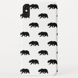 Coques Pour iPhone Motif d'ours grizzli blanc et noir