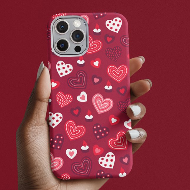 Coques Case-Mate iPhone Motif du coeur de la Saint Valentin (Créateur téléchargé)