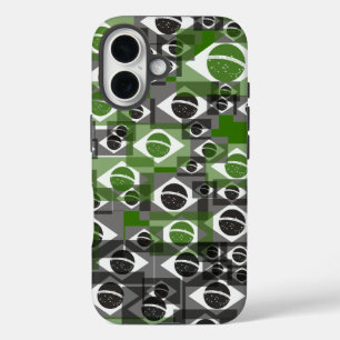 Coques iPhone 16 Motif du drapeau brésilien