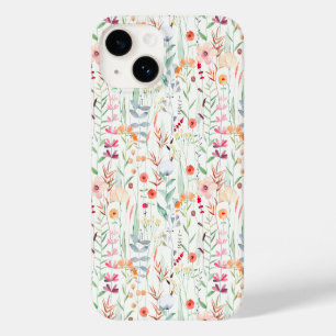 Coque Pour iPhone 14 Motif du jardin de fleurs Pastel