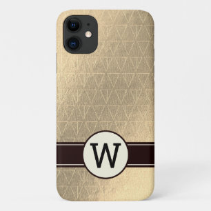 Case-Mate iPhone Case Motif du triangle d'or Monogramme