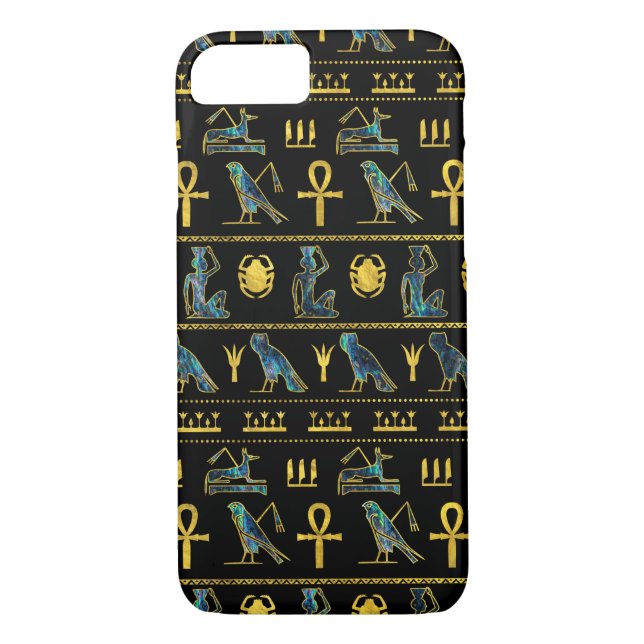 Coques Case-Mate iPhone Motif égyptien de symboles d'ornement (Dos)