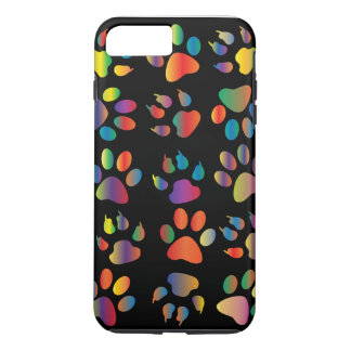 Coque Case-Mate Pour iPhone Motif Empreinte de patte coloré (noir)