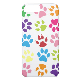 Coques Pour iPhone Motif Empreintes de Patte Colorées