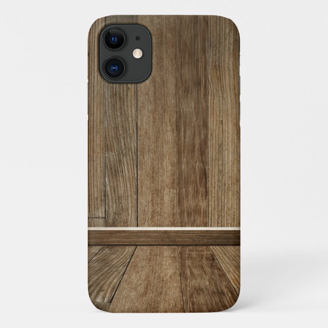 Coques Case-Mate iPhone Motif en bois vertical et horizontal (Dos)
