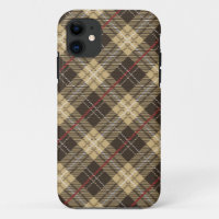 motif en écossais Brown et beige