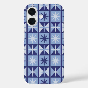 Coques iPhone 16 Motif en forme d'étoile du milieu du XXe siècle Mo