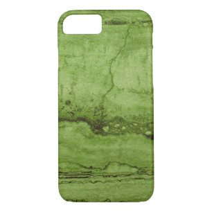 Coque iPhone 7 Motif en marbre de granit abstrait vert