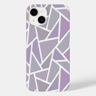 Coque Pour iPhone 14 Motif en mosaïque de lavande