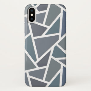 Case-Mate iPhone Case Motif en mosaïque gris bleu