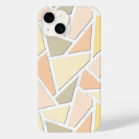 Motif en mosaïque jaune citron
