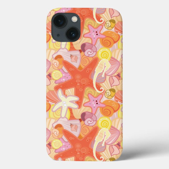 Coques Case-Mate iPhone Motif en pastel de créature de mer (Verso)