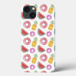 iPhone 13 Coque Motif en pastel de flotteur de piscine d'aquarelle