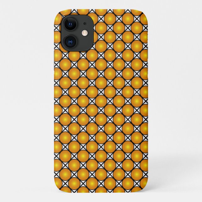 Coques Case-Mate iPhone Motif en treillis noir blanc noir (Dos)