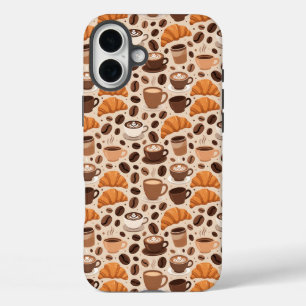 Coques iPhone 16 Plus Motif esthétique de café moderne