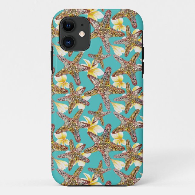 Coques Case-Mate iPhone Motif fantaisiste d'étoiles de mer (Dos)