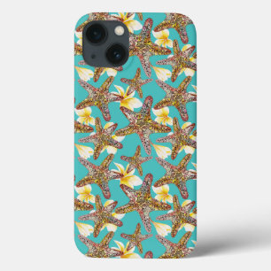 iPhone 13 Case Motif fantaisiste d'étoiles de mer