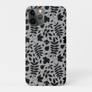 Case-Mate iPhone Case Motif Feuille tombé noir sur gris