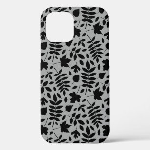 Case-Mate iPhone Case Motif Feuille tombé noir sur gris