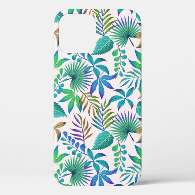 Coques Case-Mate iPhone Motif feuille tropical (Verso)