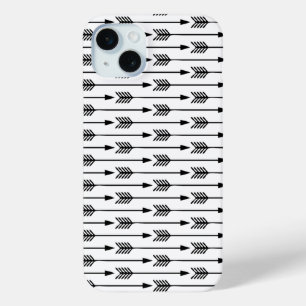 Coque iPhone 15 Mini Motif Flèches noir et blanc