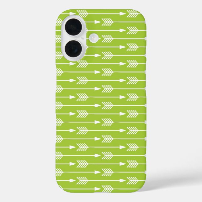 Coques Case-Mate iPhone Motif Flèches vertes de chaux (Verso)
