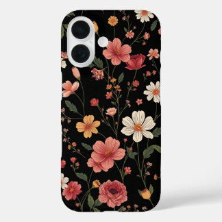 Coques iPhone 16 motif fleur sauvage
