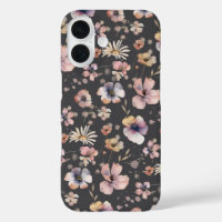 Motif Fleurs Sauvages Aquarelle Bohème Triste