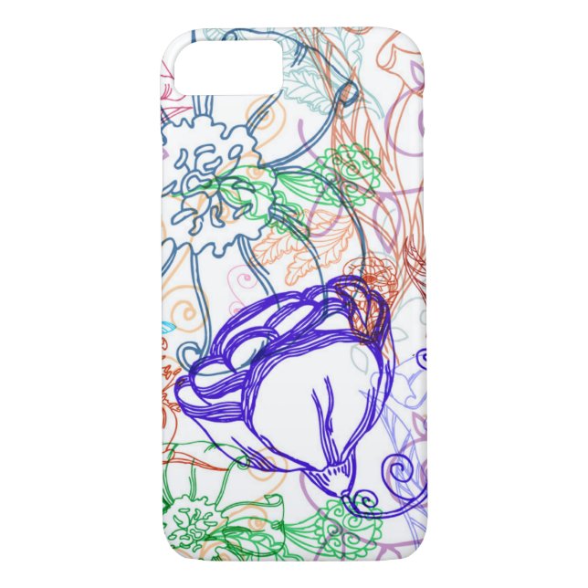 Coques Case-Mate iPhone Motif floral (Dos)