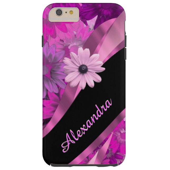 Coques Case-Mate iPhone Motif floral assez rose personnalisé (Dos)