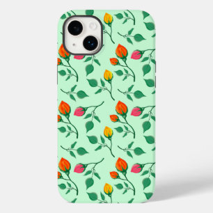 Coque Pour iPhone 14 Plus Motif floral avec fleurs roses colorées
