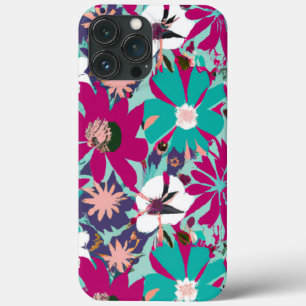 Case-Mate iPhone Case Motif floral bleu et violet