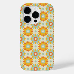 Coque Pour iPhone 14 Pro motif floral coloré fleurs sauvages abstrait