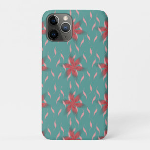 Case-Mate iPhone Case Motif floral corail tropical sur sarcelle 