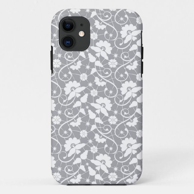 Coques Case-Mate iPhone Motif floral de dentelle (Dos)