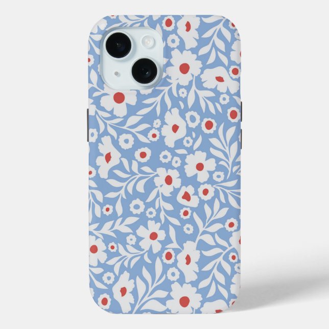 Coques Case-Mate iPhone Motif floral du bois (Verso)