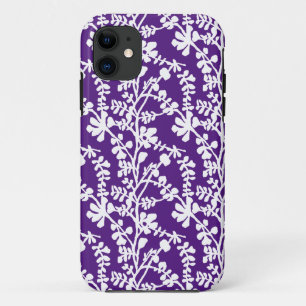 Case-Mate iPhone Case Motif Floral Violet Et Blanc