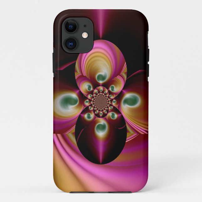 Coques Case-Mate iPhone motif fractal Abstrait 3 (Dos)