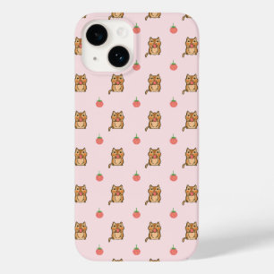 Coque Pour iPhone 14 motif fraise et chipmunk