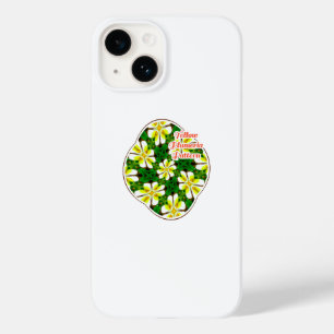 Coque Pour iPhone 14 Motif frangipanier jaune