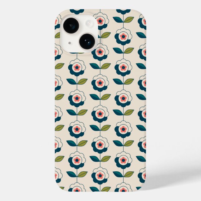 Coques Case-Mate iPhone Motif Fun Jardin Retro (Verso)