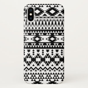 Etui iPhone Case-Mate Motif géométrique Aztec noir et blanc