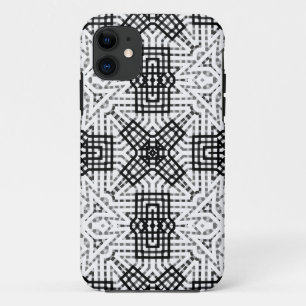 Case-Mate iPhone Case Motif géométrique blanc et noir
